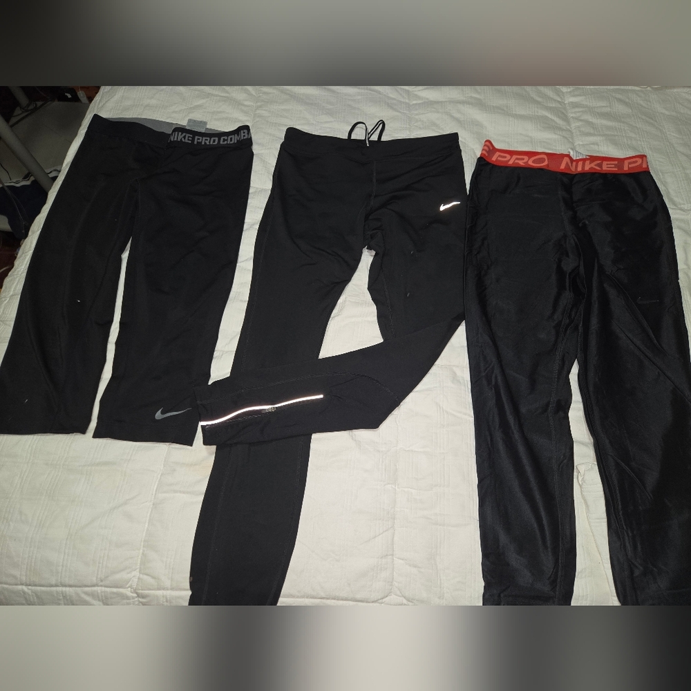 Nike Black Tapered Track Pants